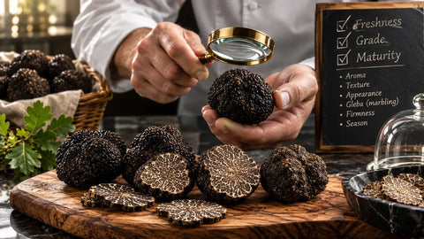 Qualité de la Truffe noire : comment évaluer sa fraîcheur, sa catégorie et sa maturité