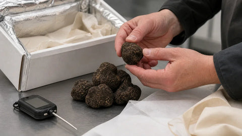 Transport des Truffes fraîches : emballage, température et réception