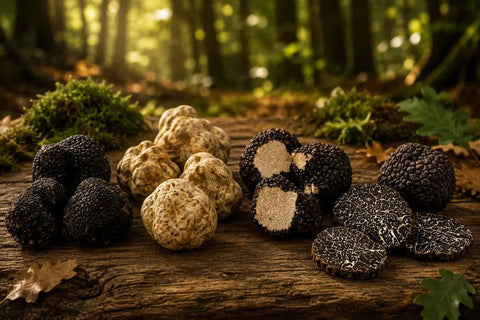 Types de Truffes noires et blanches : saveur, saison et utilisations