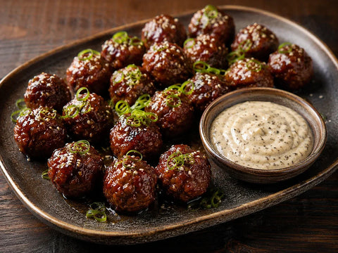 Boulettes de viande coréennes au barbecue avec mayonnaise à la Truffe