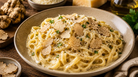 Tagliatelles à la Truffe blanche fraîche et à la crème de parmesan