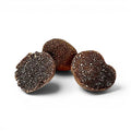 Spécimens frais entiers Tuber melanosporum présentant une variation naturelle de catégorie A