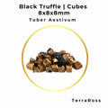 Boîte de 1 kg de cubes de truffes d'été 8 × 8 × 8 mm en saumure