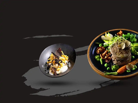 Plats de restaurant préparés avec des truffes fraîches pour la restauration professionnelle